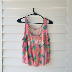 Wildfox Pineapple Cropped Tank